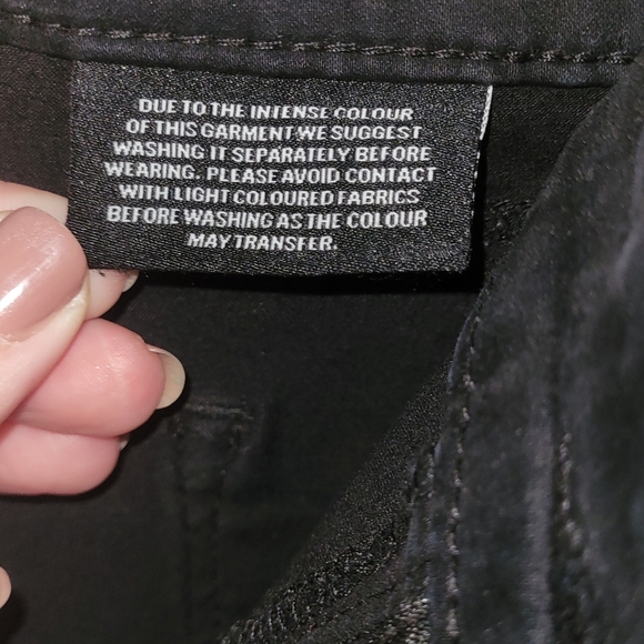 Kenneth Cole Black Pants with Zipper Accents Sz 12 - Picture 4 of 5